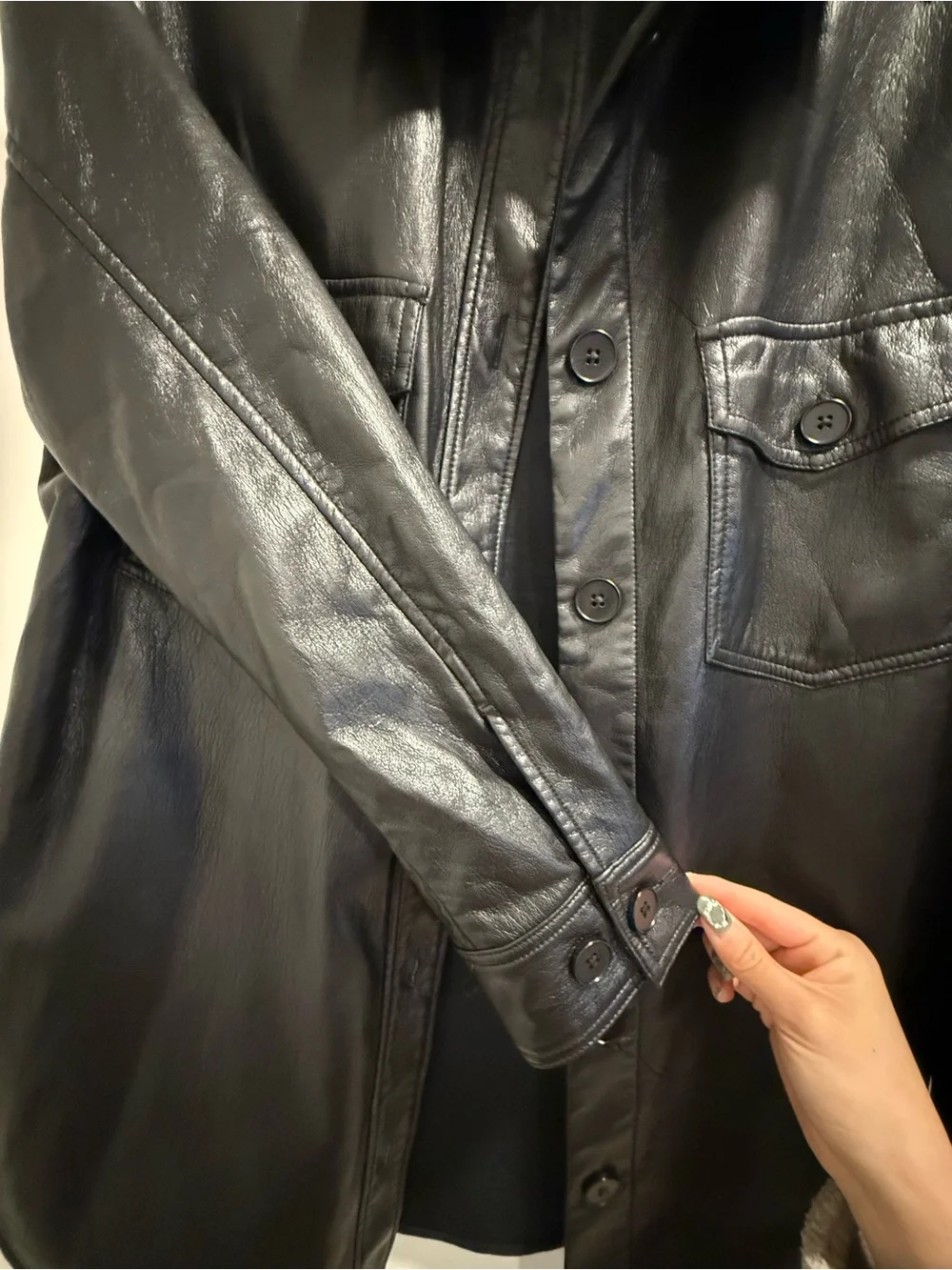 Aritzi Wilfred Vegan Leather Shacket